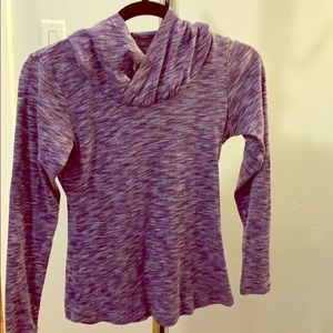 Columbia long sleeved shirt with hood. Sz small